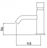 Waterevolution Flow Fonteinkraan zelfsluitend geborsteld messing T110TPLE