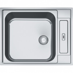 Franke Argos AGX 210 inox pia rasa de 10 cm para instalação nivelada 625x510 reversível para pessoas com deficiência 127.0296.789