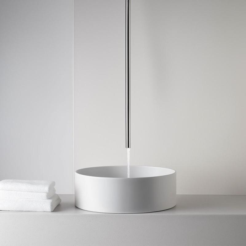 Waterevolution Flow teto torneira de pia bica totalmente em aço inoxidável T1678IE