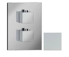 SB Universale Square Misturador Termostático Embutido com 2 Saídas Fosco Branco 1208955146