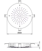 SB Round Chromotherapy Regendouche inbouw  volledig RVS 1208955468