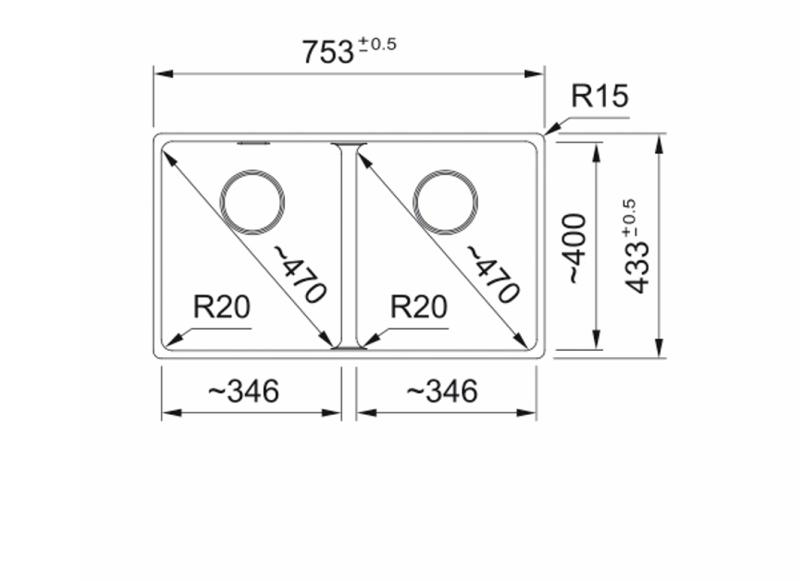 Franke Maris MRG 220/120-35-35 Black edition pia dupla