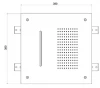 SB Square Regendouche inbouw 2-straals volledig RVS 1208955754