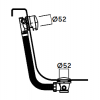 Waterevolution badoverloop met badvulcombinatie PVD Light Gold B1ENCHWGE