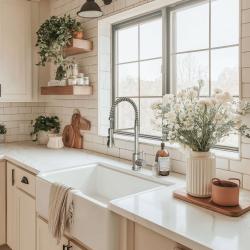 Torneira de cozinha Quadri Derby com bico flexível e chuveiro com 2 tipos de jatos cromado 1208955915