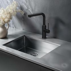 Quadri Stamford misturador de cozinha com bica removível preto fosco 1208956082