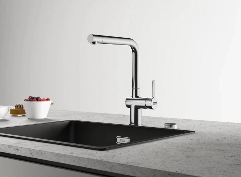 Franke Active L Torneira de Cozinha cromada com bica giratória 115.0653.298