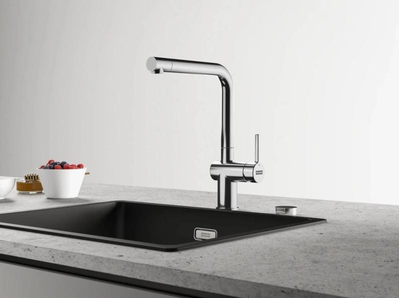 Franke Active L Torneira de Cozinha cromada com ducha retrátil 115.0653.379