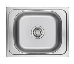 Ausmann Basic pia de montagem de aço inoxidável 50x40 cm incluindo sifão 1208956975