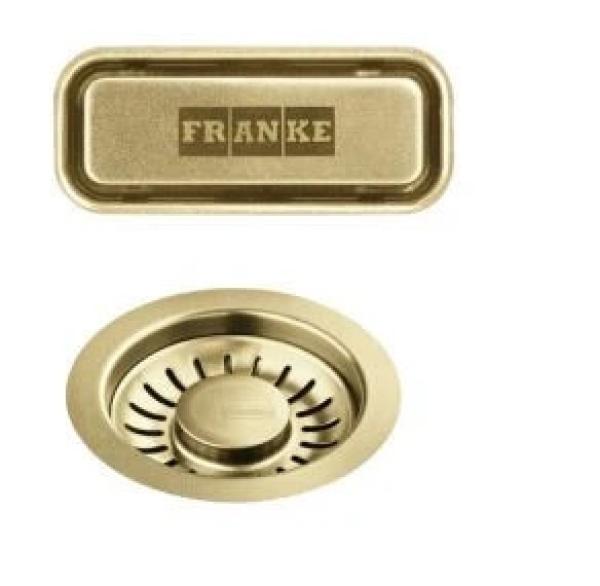 Franke Mythos meesterwerk korfplugset goud met overloop 112.0652.898