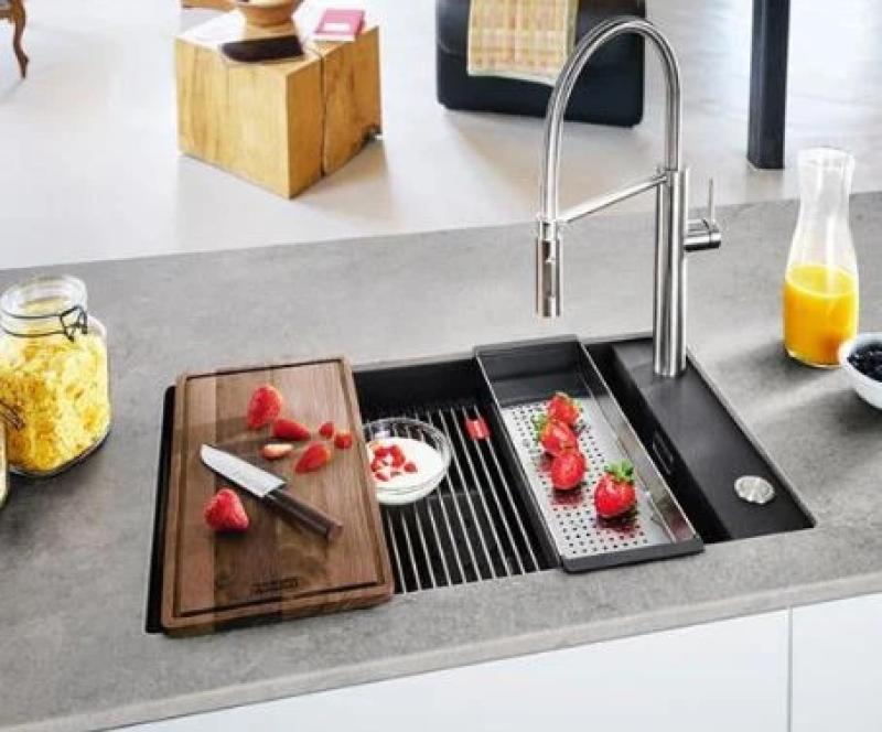 Franke Kubus 2.0 cesto de inserção em aço inoxidável 429x156mm modelo vinculado 112.0394.981