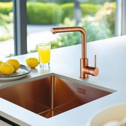 Ausmann Lavea torneira de cozinha em cobre PVD copper com bica giratória 1208957132