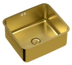 Aquadesign Oxford pia de aço inoxidável PVD dourado 40x35cm embutida 1208957203