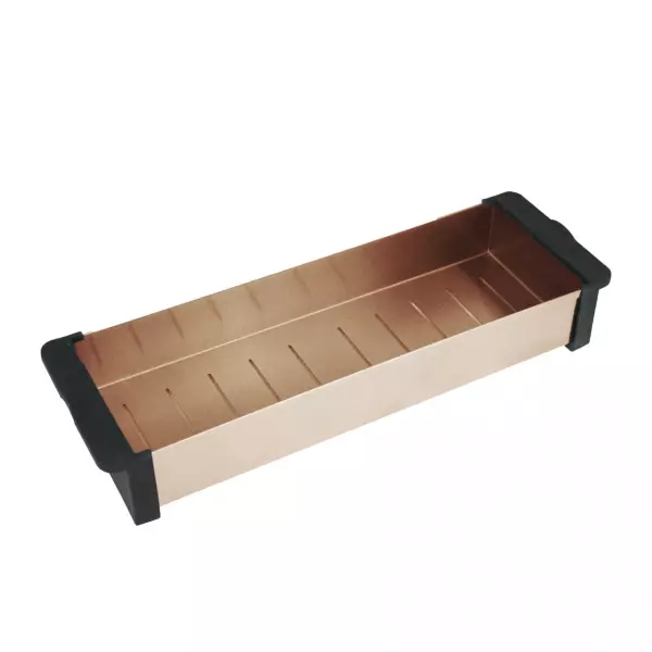 Caressi CACSCO PVD inserto de cobre para pia, comprimento de 40cm