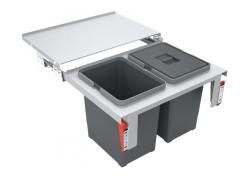 Franke Sorter Garbo 60-2 sistema de lixo embutido 2 x 18 Litros cesto de lixo 1210284027