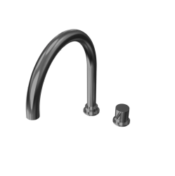 Waterevolution Flow Torneira de cozinha de 2 furos Gunmetal PVD T151GME