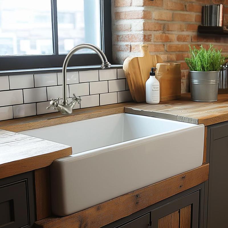 AquaTrimo Windsor torneira de cozinha clássica nostálgica com bica arredondada cromada 21WS7652CM