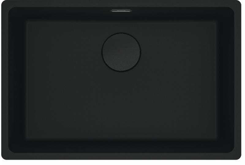 Franke Maris MRG 110-62 Fragranite edição preta pia de embutir preta fosca