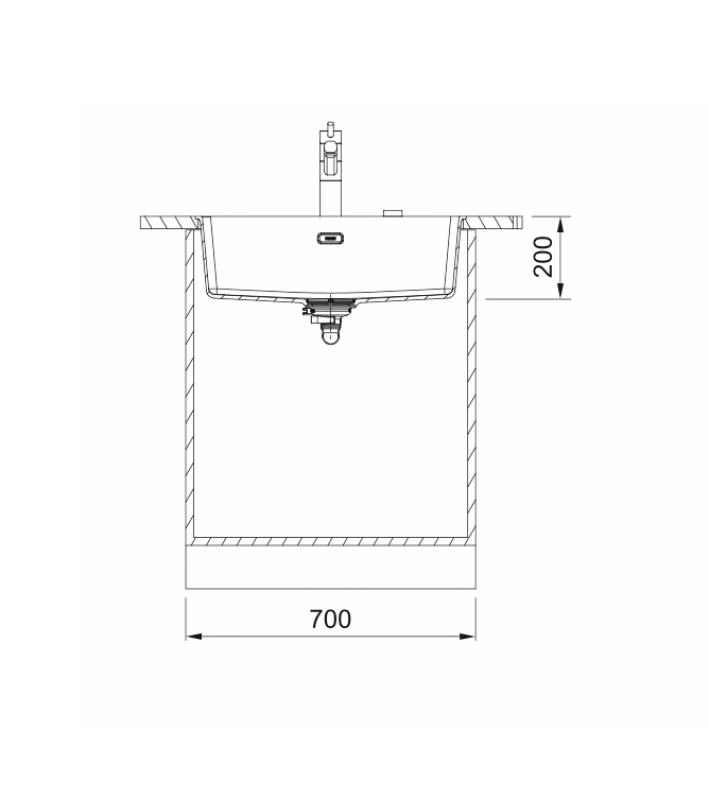 Franke Maris MRG 110-62 Fragranite edição preta pia de embutir preta fosca