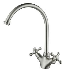 AquaTrimo Windsor cozinha clássica torneira de cozinha nostálgica com bica redonda inox 21WS7652NM