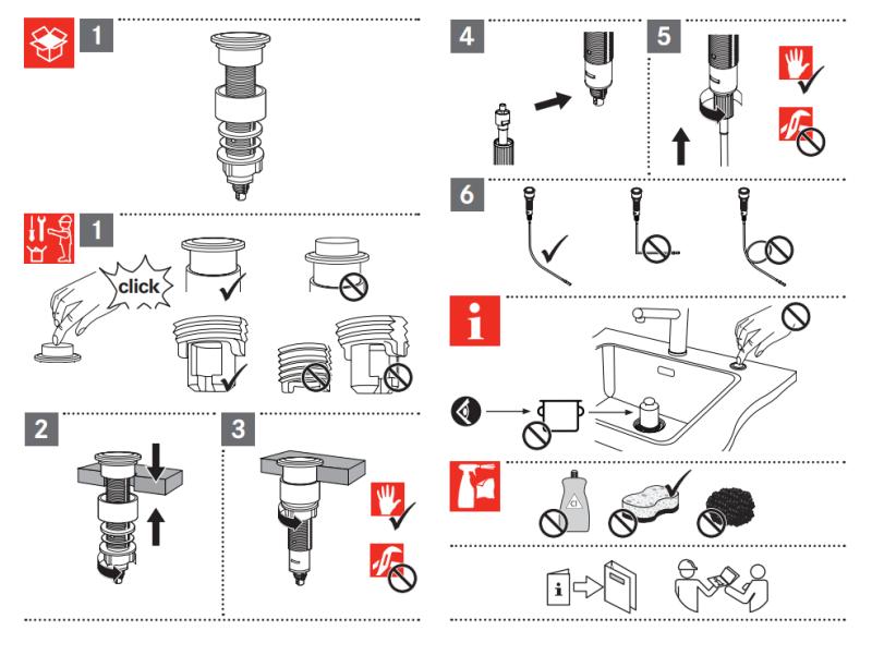 Franke conjunto de drenagem para pias com um escoamento integrado (turbo) com esvaziamento automático e botão de pressão em aço inoxidável 1208957709.