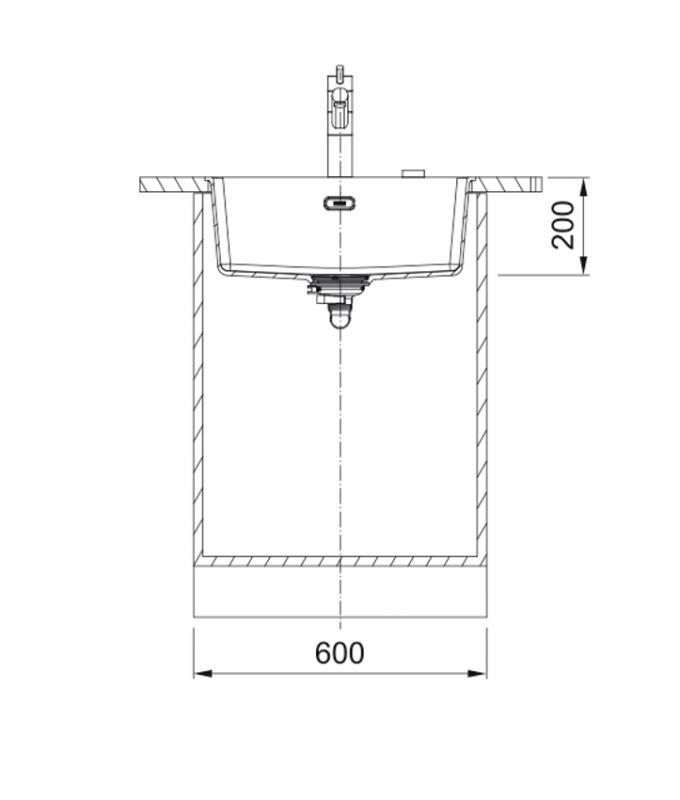 Franke Maris MRG 210-52 Fragranite Matt preto pia de embutir 135.0697.362