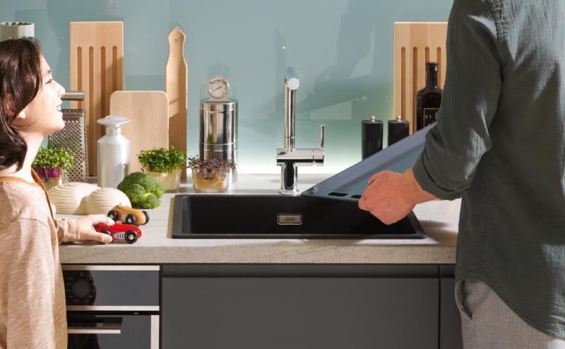 Franke Maris MRG 220-35-35 Fragranite Pedra cinza pia dupla de embutir