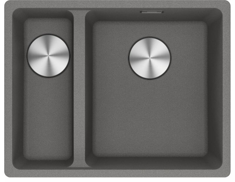 Franke Maris MRG 260-34-15 Fragranite Pedra cinza pia Bacia Direita instalação plana
