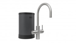 Franke Maris water hub 4L boiler 3-1 com torneira eletrônica de água fervente Touch em aço inoxidável 160.0702.531