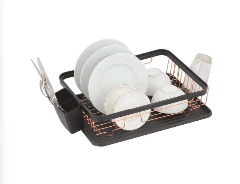 EPKA Dish preto/rosa dourado escorredor de louça aço 43.3x10.5x32cm 1208958247