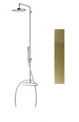 Waterevolution Flow conjunto de chuveiro com ducha de teto PVD ouro White Gold T141WGE