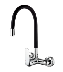 Aquatrimo Chopin torneira de parede cromada com bico alto e flexível 21CP8462CM