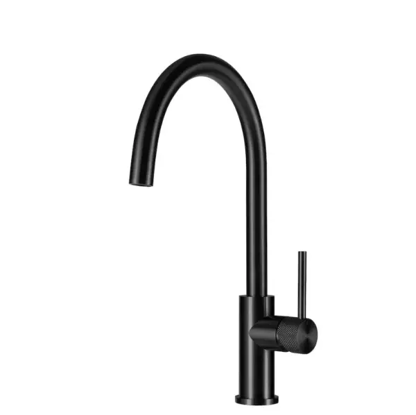 Lorreine Luxx Mersey-Black torneira de cozinha com bica giratória preta MERSEY-BLACK-XX