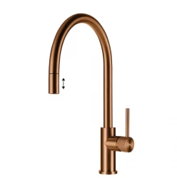 Lorreine Royal Aire torneira de cozinha de cobre com bica extensível AIRE-COPPER-XX