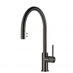 Lorreine Royal Aire gun metal torneira de cozinha com bica extensível AIRE-GUNMETAL-XX