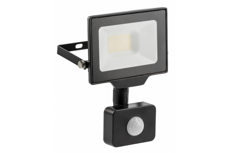 Holofote LED G-TECH com sensor de movimento, 20W, 2000lm, AC220-240V, 50/60 Hz, PF>0,9, RA>80, IP65, 120°, 6000K, preto 1208959175