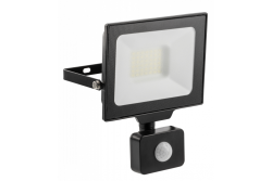 Holofote LED G-TECH com sensor de movimento, 30W, 3000lm, AC220-240V, 50/60 Hz, PF>0,9, RA>80, IP65, 120°, 4000K, preto 1208959176