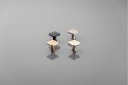 PIAZZA maçaneta de noz fosca preta 1208959303