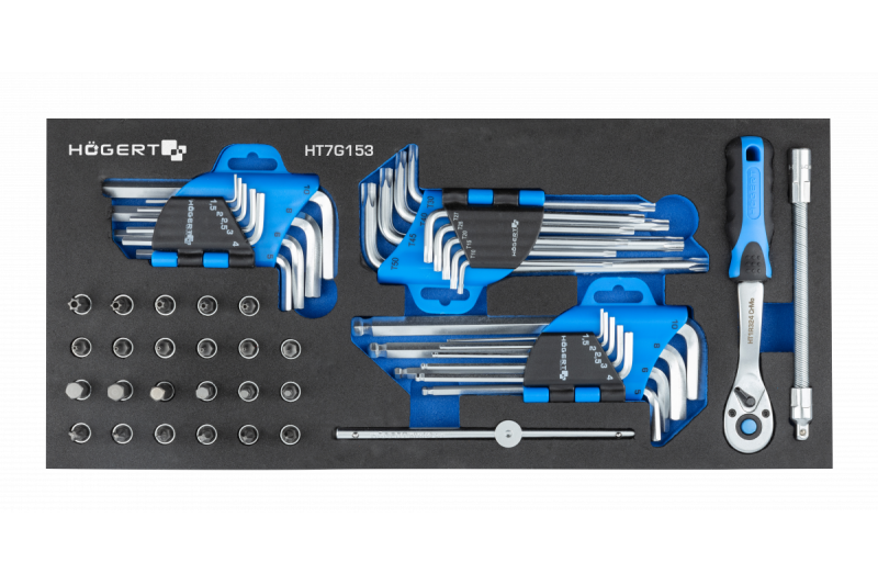 Hoegert caixa de ferramentas de 7 gavetas com uma porta lateral com acessórios 544 peças. 1208962010