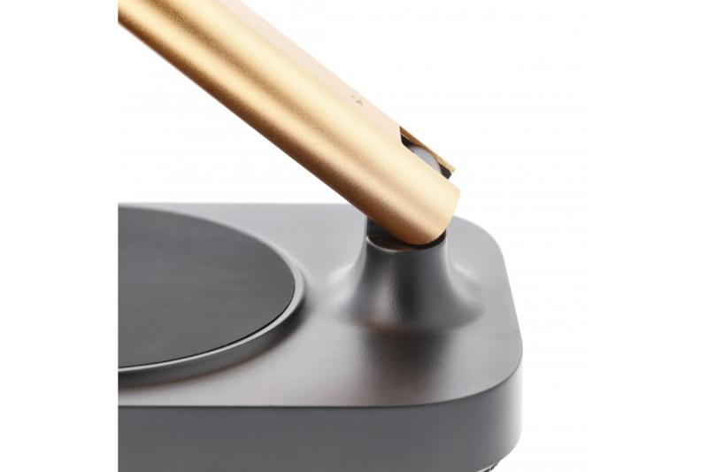 Bureau-lamp Decor Bressi 8W 450lm AC220-240V 3-CCT Carregamento Sem Fio USB PF>0,5 RA>80 Preto / Ouro 1208962479