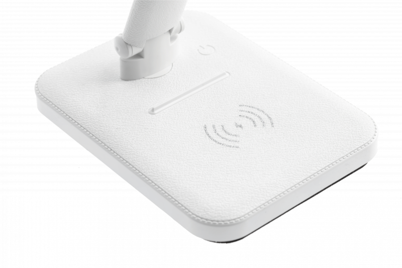 Decor IZUKA LED candeeiro de mesa 6W 400lm AC220-240V 50/60Hz CCT carregador indutivo branco. 1208962496