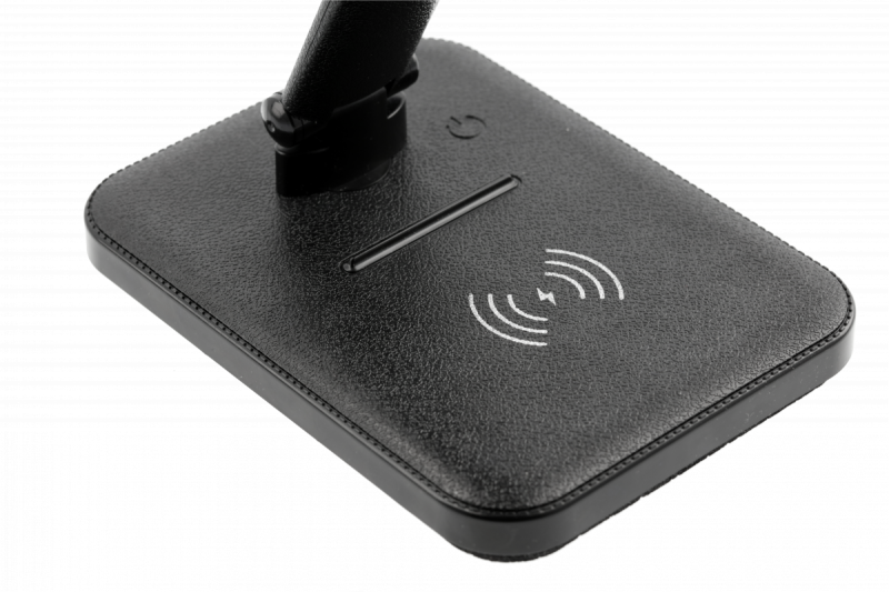 Decor IZUKA lâmpada de mesa LED 6W 400lm AC220-240V 50/60Hz CCT carregador indutivo preto. 1208962497