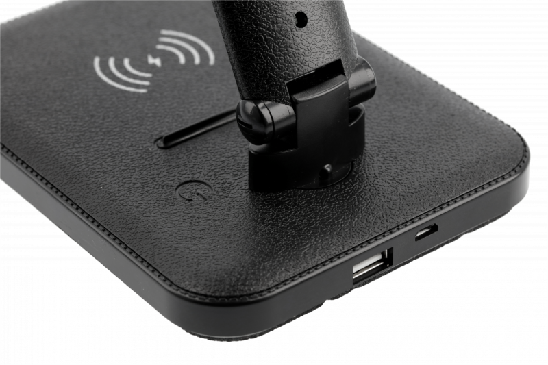 Decor IZUKA lâmpada de mesa LED 6W 400lm AC220-240V 50/60Hz CCT carregador indutivo preto. 1208962497