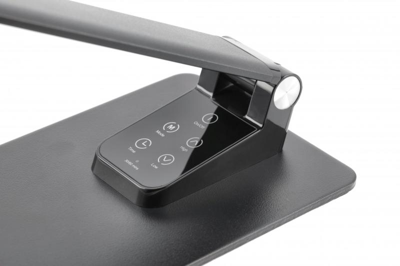 Lâmpada de Mesa Decorativa Loneos 12W 700lm AC220-240V 3-CCT Dimerizável em 5 Etapas RA>80 USB Preta 1208962502