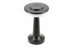 Lâmpada de Mesa Decor Monum 3W 200lm DC 5V 1A 3000 K 3 graus. Regulável com bateria de 1800 mAh, preto. 1208962504
