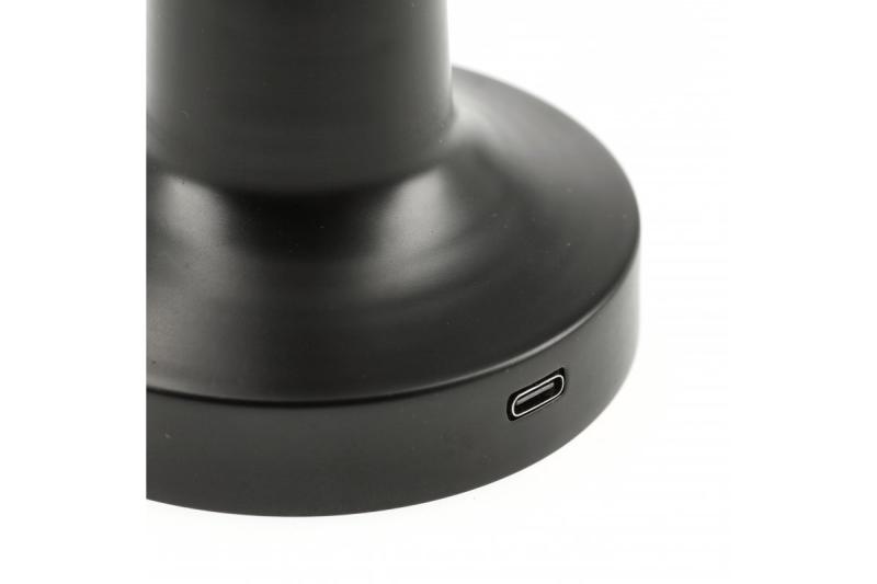 Lâmpada de Mesa Decor Monum 3W 200lm DC 5V 1A 3000 K 3 graus. Regulável com bateria de 1800 mAh, preto. 1208962504