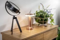 Luminária de mesa Decor Monum 3W 200lm DC 5V 1A 3000 K 3 peças Dimerizável bateria 1800 mAh cobre. 1208962506