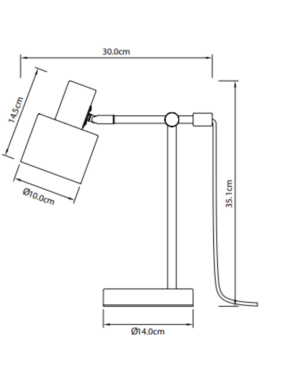 Luminária de Mesa Decor SELVIA II 6072 máx. 250V 50/60Hz 1*E14 máx. 25 W diâmetro 10 cm IP20 ouro/preto 1208962516
