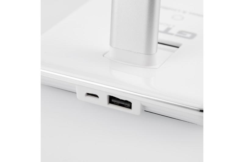 Luminária de Mesa Decorativa Tritton 6W 340lm AC220-240V 4-CCT Carregamento Sem Fio USB PF>0,5 RA>80 branco. 1208962517