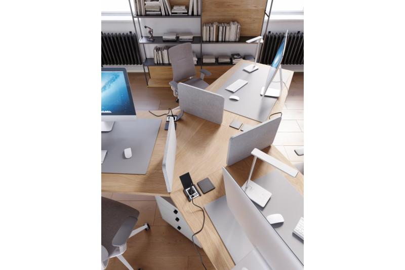 Luminária de Mesa Decorativa Tritton 6W 340lm AC220-240V 4-CCT Carregamento Sem Fio USB PF>0,5 RA>80 branco. 1208962517